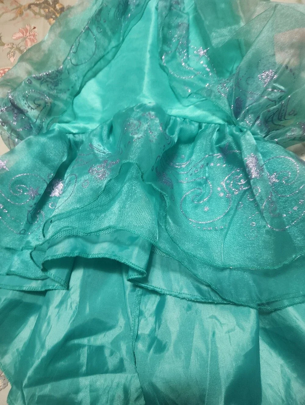 Disney Ariel Princess Dress Up Dress Multi Color Size Small